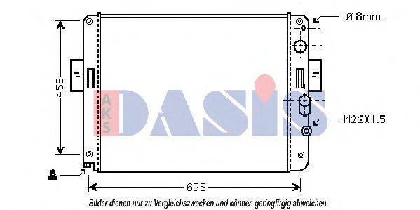 AKS DASIS 400660N Радіатор, охолодження двигуна