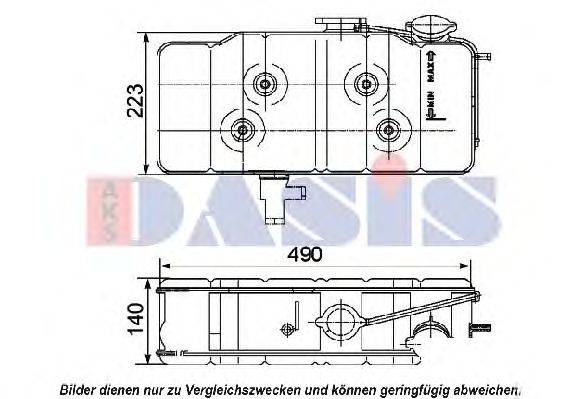 AKS DASIS 401020N Компенсаційний бак, охолоджуюча рідина