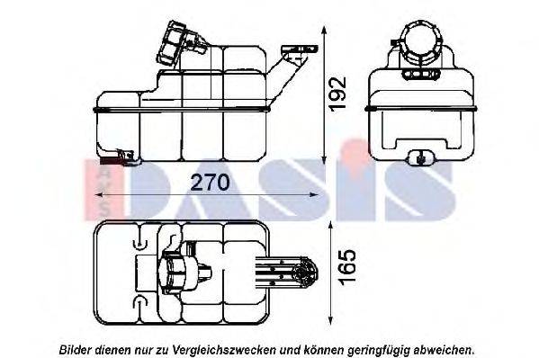 AKS DASIS 401070N Компенсаційний бак, охолоджуюча рідина