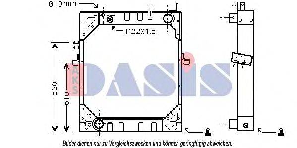 AKS DASIS 401600N Радіатор, охолодження двигуна