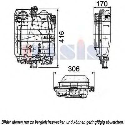 AKS DASIS 404000N Компенсаційний бак, охолоджуюча рідина