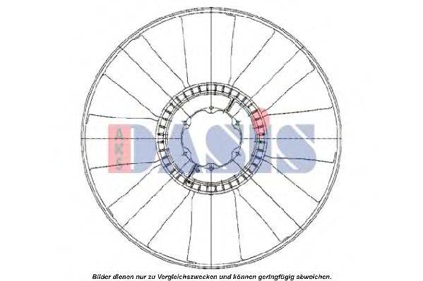 AKS DASIS 408006N Крильчатка вентилятора, охолодження двигуна