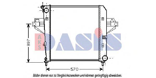 AKS DASIS 520116N Радіатор, охолодження двигуна