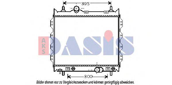 AKS DASIS 520760N Радіатор, охолодження двигуна