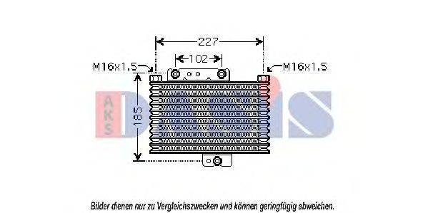 AKS DASIS 566003N масляний радіатор, моторне масло