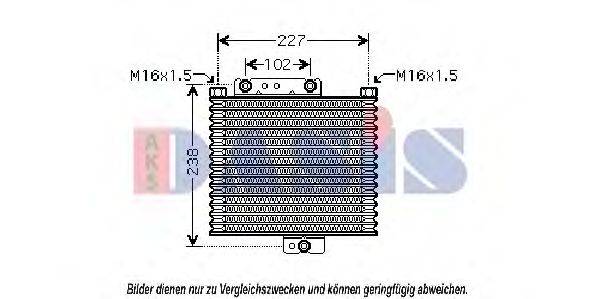 AKS DASIS 566004N масляний радіатор, моторне масло