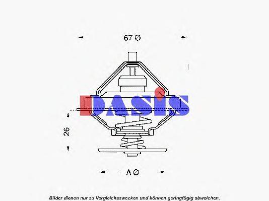 AKS DASIS 751929N Термостат, охолоджуюча рідина