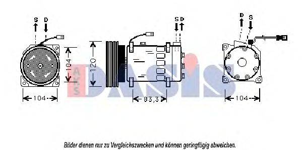 AKS DASIS 850499N Компресор, кондиціонер