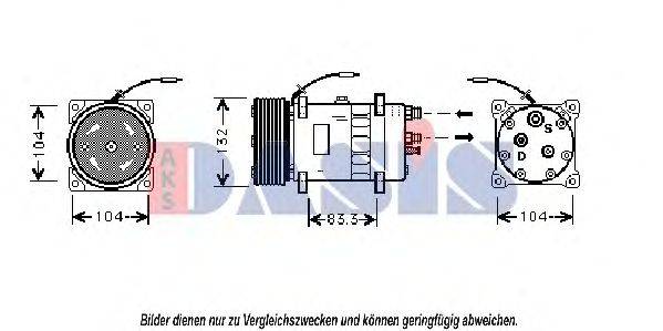 AKS DASIS 850586N Компресор, кондиціонер