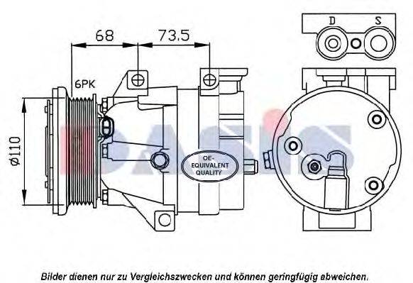 AKS DASIS 850678N Компресор, кондиціонер