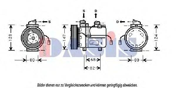 AKS DASIS 850727N Компресор, кондиціонер