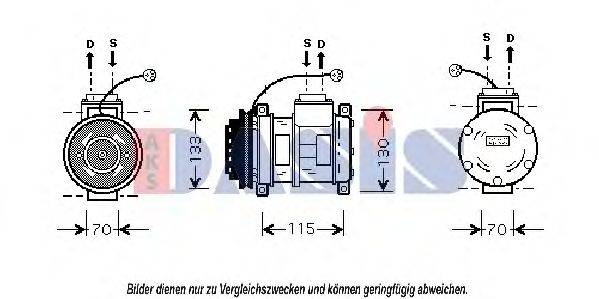 AKS DASIS 851001N Компресор, кондиціонер