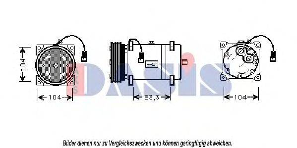 AKS DASIS 851350N Компресор, кондиціонер