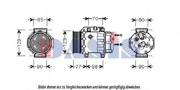 AKS DASIS 851382N Компресор, кондиціонер