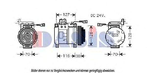 AKS DASIS 851395N Компресор, кондиціонер