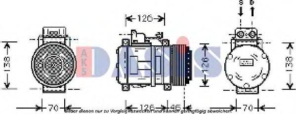 AKS DASIS 851402N Компресор, кондиціонер