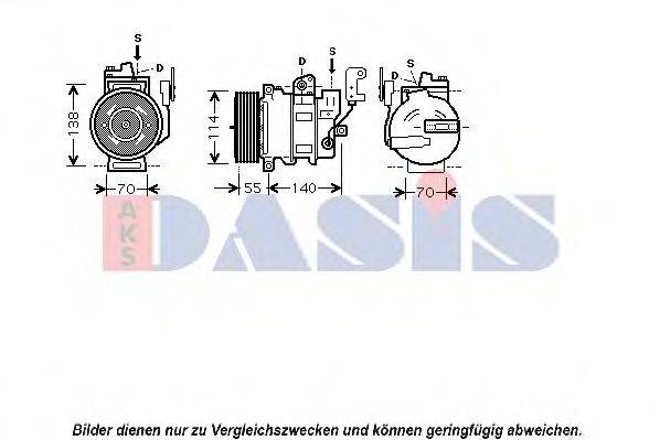 AKS DASIS 851646N Компресор, кондиціонер