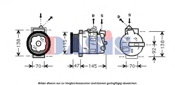 AKS DASIS 851688N Компресор, кондиціонер