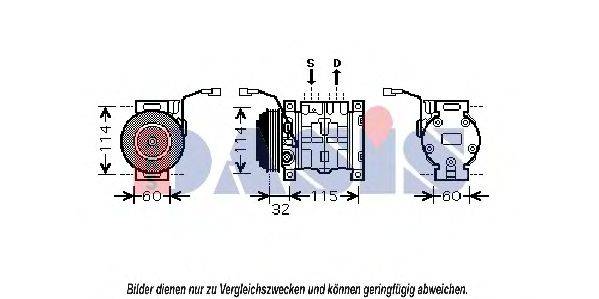 AKS DASIS 851888N Компресор, кондиціонер