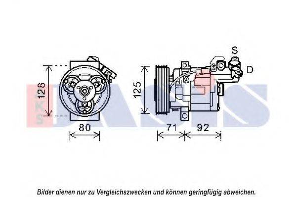 AKS DASIS 852614N Компресор, кондиціонер