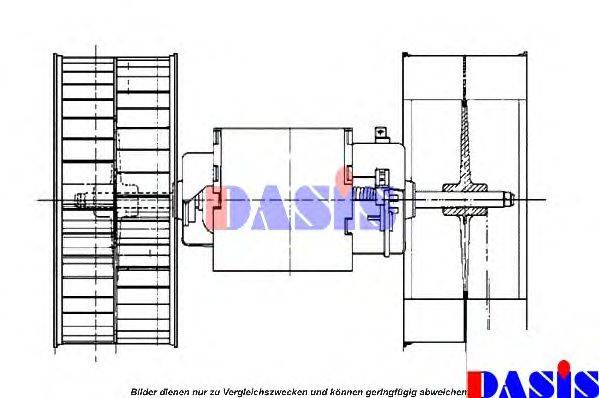 AKS DASIS 870310N Вентилятор салону