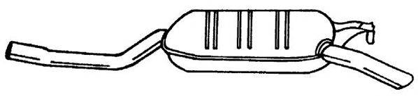 AKS DASIS SG35610 Глушник вихлопних газів кінцевий