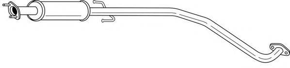 AKS DASIS SG73412 Середній глушник вихлопних газів