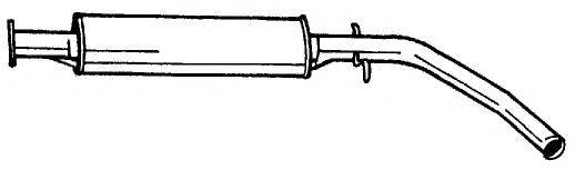 AKS DASIS SG65406 Середній глушник вихлопних газів