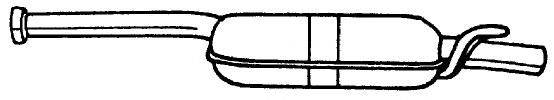 AKS DASIS SG35400 Середній глушник вихлопних газів