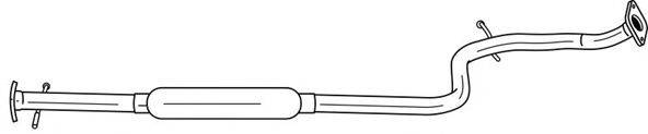 AKS DASIS SG24406 Середній глушник вихлопних газів