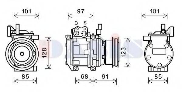 AKS DASIS 852673N Компресор, кондиціонер