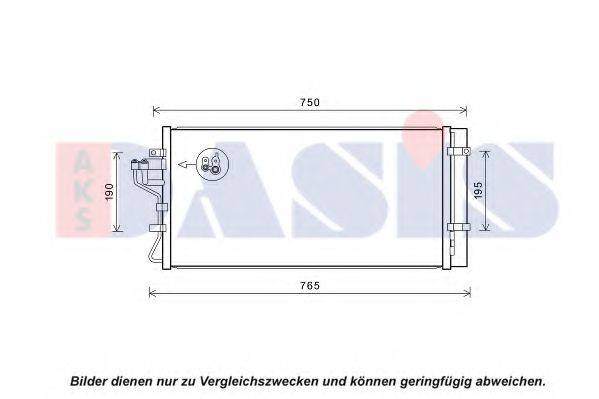 AKS DASIS 562047N Конденсатор, кондиціонер