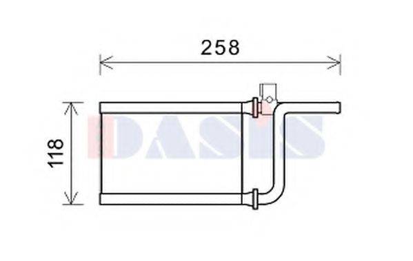 AKS DASIS 149000N Теплообмінник, опалення салону