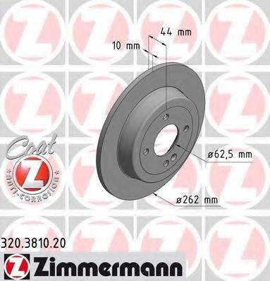 ZIMMERMANN 320381020 гальмівний диск