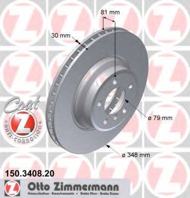 ZIMMERMANN 150340820 гальмівний диск