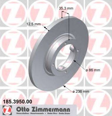 ZIMMERMANN 185395000 гальмівний диск