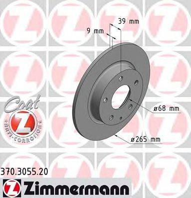 ZIMMERMANN 370305520 гальмівний диск