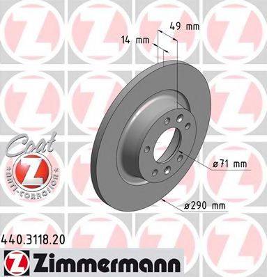 ZIMMERMANN 440311820 гальмівний диск