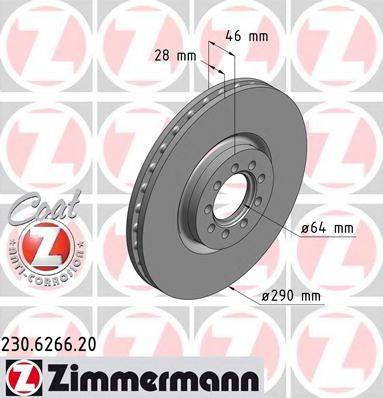 ZIMMERMANN 230626620 гальмівний диск