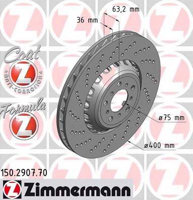 ZIMMERMANN 150290770 гальмівний диск