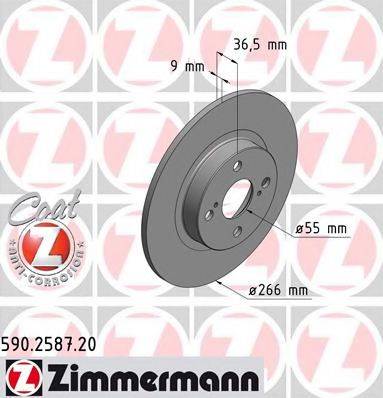 ZIMMERMANN 590258720 гальмівний диск