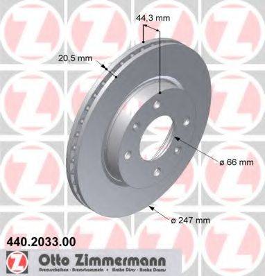 ZIMMERMANN 440203300 гальмівний диск