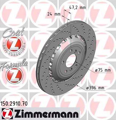 ZIMMERMANN 150291070 гальмівний диск