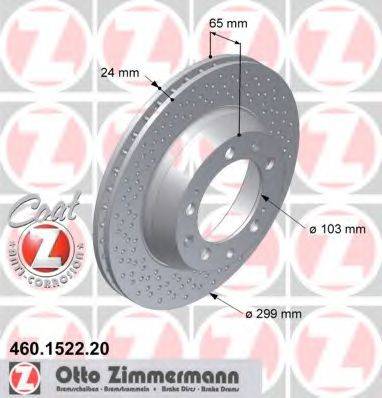 ZIMMERMANN 460152220 гальмівний диск