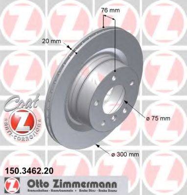 ZIMMERMANN 150346220 гальмівний диск