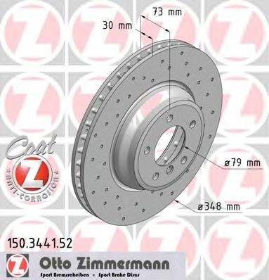 ZIMMERMANN 150344152 гальмівний диск