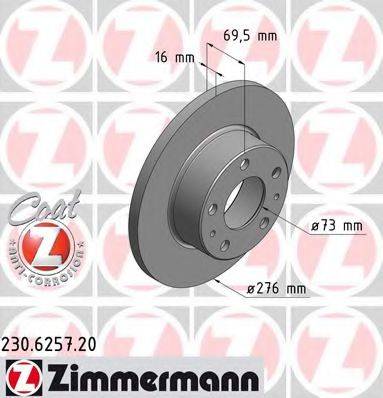 ZIMMERMANN 230625720 гальмівний диск