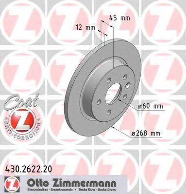 ZIMMERMANN 430262220 гальмівний диск