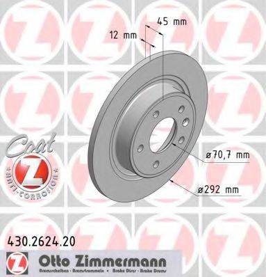 ZIMMERMANN 430262420 гальмівний диск