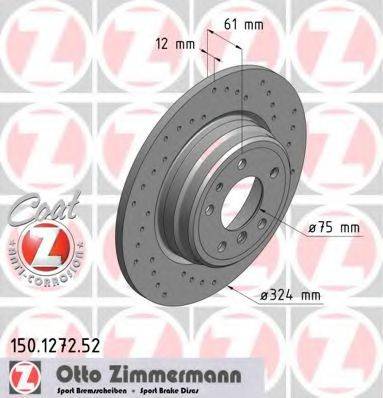 ZIMMERMANN 150127252 гальмівний диск